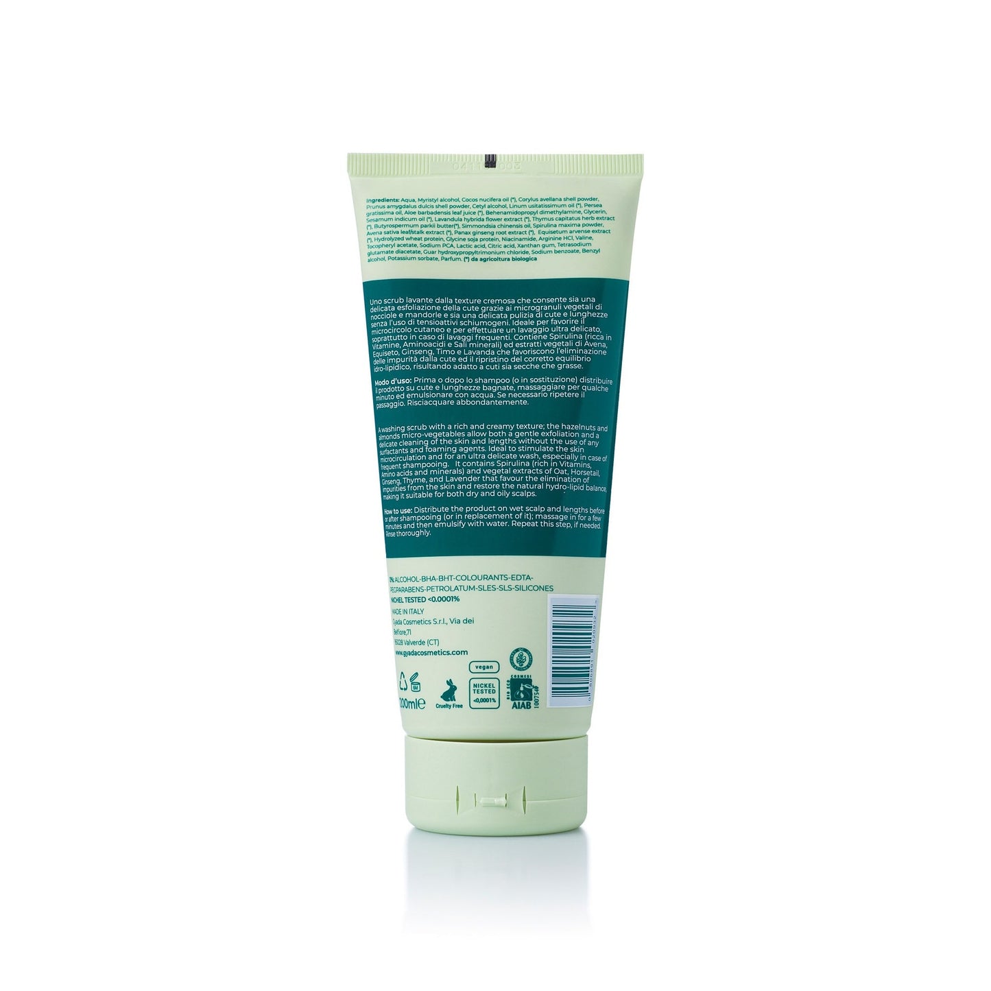 Gyada Cosmetics Scrub Co-Wash Rinforzante Con Spirulina